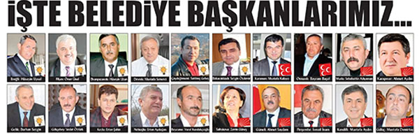 AK PARTİ ZONGULDAKTA 11, CHP 12, MHP İSE 2 BELEDİYE KAZANDI.