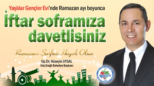 Ramazan ayı boyunca yaşlılar ve gençler evinde iftar