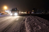 Düzce- Zonguldak yolu 'kar'a teslim!