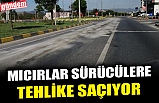 MICIRLAR SÜRÜCÜLERE TEHLİKE SAÇIYOR