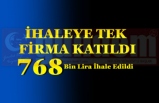 İHALEYE TEK FİRMA KATILDI