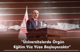 YÖK Başkanı Özvar'dan 'Yüz Yüze Eğitim' Açıklaması