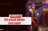 135 promil alkolle kaza yaptı!