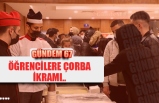 7/24 açık kütüphanelerinde öğrencilere çorba ikramı