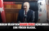 ''ÇOK YÜKSEK OLACAK''