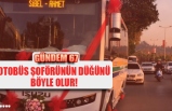 OTOBÜS ŞOFÖRÜNÜN DÜĞÜNÜ GÖRENLERİ ETKİLEDİ!