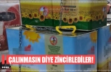 ZAMLARDAN SONRA ÇALINMASIN DİYE ZİNCİRLEDİLER!