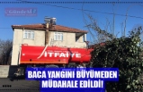 BACA YANGINI BÜYÜMEDEN MÜDAHALE EDİLDİ!