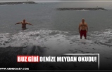 BUZ GİBİ DENİZE MEYDAN OKUDU!