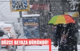 DÜZCE BEYAZA BÜRÜNDÜ!