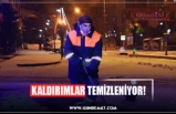 KALDIRIMLAR TEMİZLENİYOR!