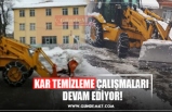 KAR TEMİZLEME ÇALIŞMALARI  DEVAM EDİYOR!