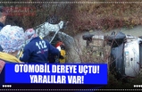 OTOMOBİL DEREYE UÇTU! YARALILAR VAR!