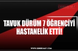 TAVUK DÜRÜM 7 ÖĞRENCİYİ HASTANELİK ETTİ!