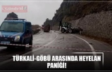 TÜRKALİ-GÖBÜ ARASINDA HEYELAN PANİĞİ!