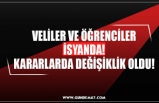 VELİLER VE ÖĞRENCİLER İSYANDA! KARALARDA DEĞİŞİKLİK OLDU!