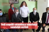 Yedi engelli vatandaşa tekerlekli sandalye verildi