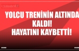 Yolcu treninin altında kaldı!