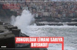 ZONGULDAK LİMANI SARIYA BOYANDI!