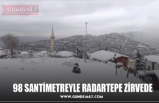 98 SANTİMETREYLE RADARTEPE ZİRVEDE