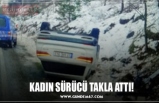 KADIN SÜRÜCÜ TAKLA ATTI!