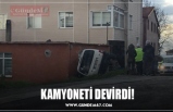 KAMYONETİ DEVİRDİ!