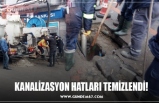 KANALİZASYON HATLARI TEMİZLENDİ!