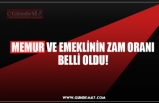 MEMUR VE EMEKLİNİN ZAM ORANI BELLİ OLDU!