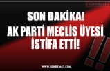 AK PARTİ MECLİS ÜYESİ İSTİFA ETTİ!