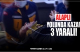 ALAPLI  YOLUNDA KAZA!  3 YARALI!