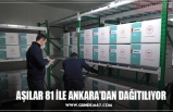 AŞILAR 81 İLE ANKARA’DAN DAĞITILIYOR