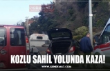 KOZLU SAHİL YOLUNDA KAZA!