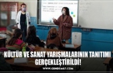 KÜLTÜR VE SANAT YARIŞMALARININ TANITIMI  GERÇEKLEŞTİRİLDİ!