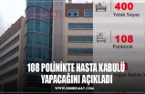 108 POLİNİKTE HASTA KABULÜ  YAPACAĞINI AÇIKLADI