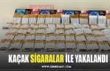 KAÇAK SİGARALAR İLE YAKALANDI