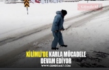 KİLİMLİ’DE KARLA MÜCADELE DEVAM EDİYOR