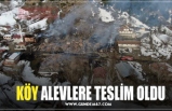 KÖY ALEVLERE TESLİM OLDU