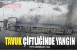 TAVUK ÇİFTLİĞİNDE YANGIN