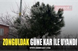 ZONGULDAK GÜNE KAR İLE UYANDI