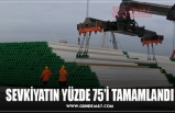 SEVKİYATIN YÜZDE 75’İ TAMAMLANDI