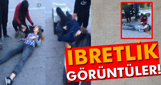 İbretlik görüntüler..