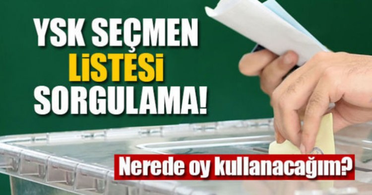 Hangi Sandıkta oy kullanacaksınız