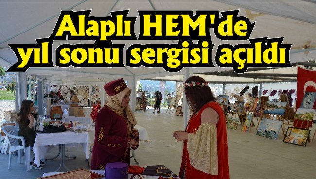 Alaplı HEM'de yıl sonu sergisi açıldı