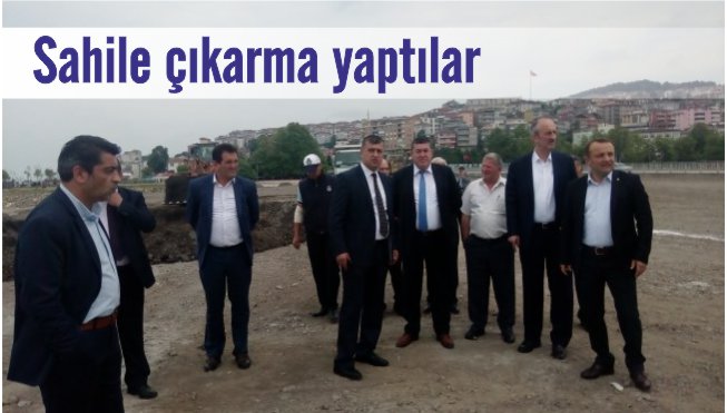 Sahile çıkarma yaptılar