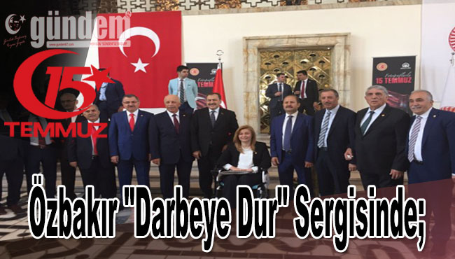 Özbakır "Darbeye Dur" sergisinde