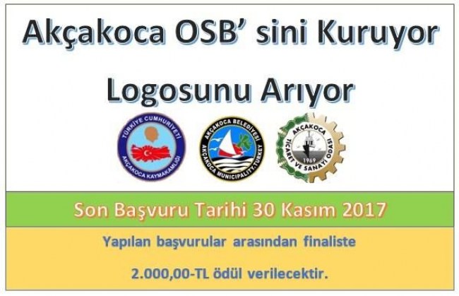 Akçakoca OSB logosunu arıyor