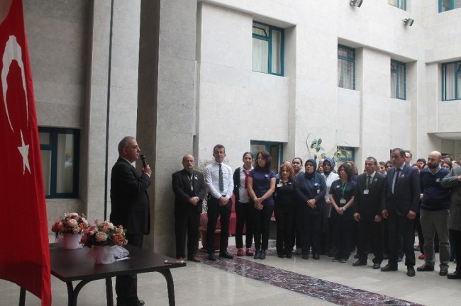 Atatürk, 79. ölüm yıldönümünde Düzce Üniversitesi Hastanesi'nde anıldı