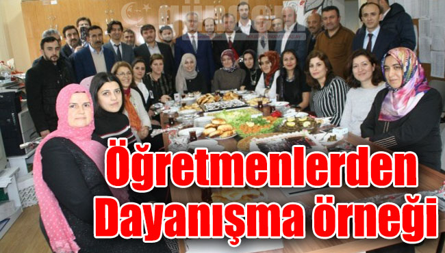 Öğretmenlerden Dayanışma örneği