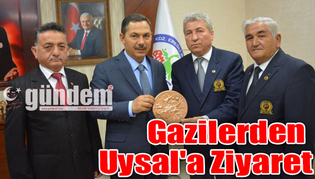 Gazilerden Başkan Uysal'a ziyaret