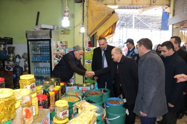 Vali Dağlı ve Başkan Ay Pazar yerini gezdi...